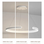 Load image into Gallery viewer, Halo Series - Luxury Modern LED Circle Pendant Chandelier - Valo Hetki
