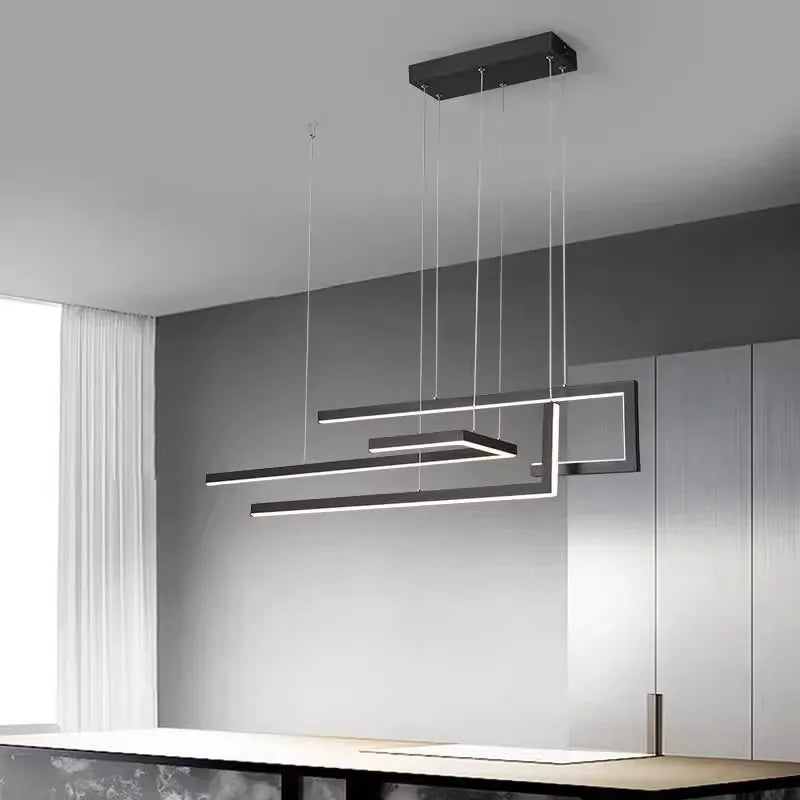 Orbit Series - Luxury Nordic Gold Black LED Chandelier - Valo Hetki