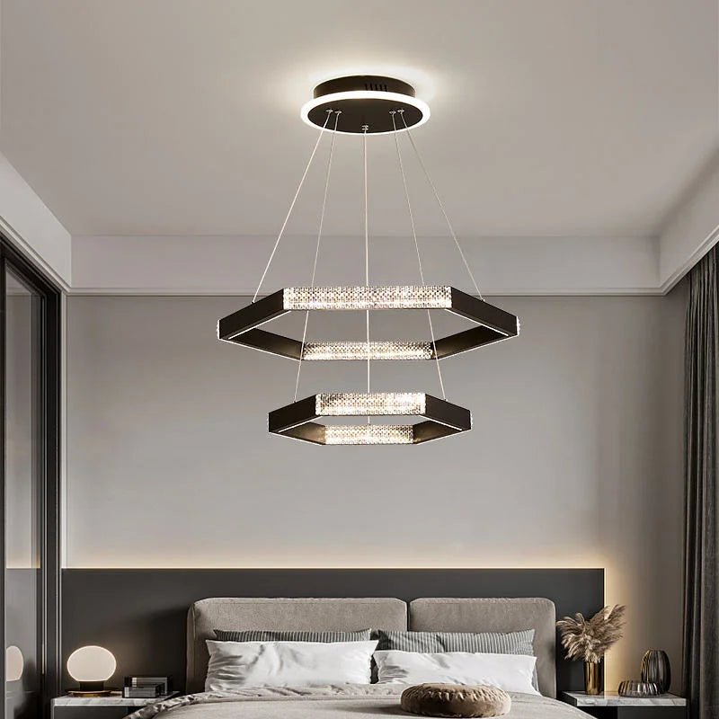 Halo Series - Modern LED Circle Ring Chandelier - Valo Hetki