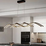 Load image into Gallery viewer, Orbit Series - Sleek Linear LED Pendant Chandelier - Valo Hetki
