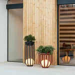 Load image into Gallery viewer, Terra Series - Cage-Style LED Outdoor Light with Planter/Tabletop Option - Valo Hetki
