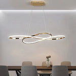 Load image into Gallery viewer, Halo Series - Elegant Spiral Modern LED Chandelier Pendant - Valo Hetki
