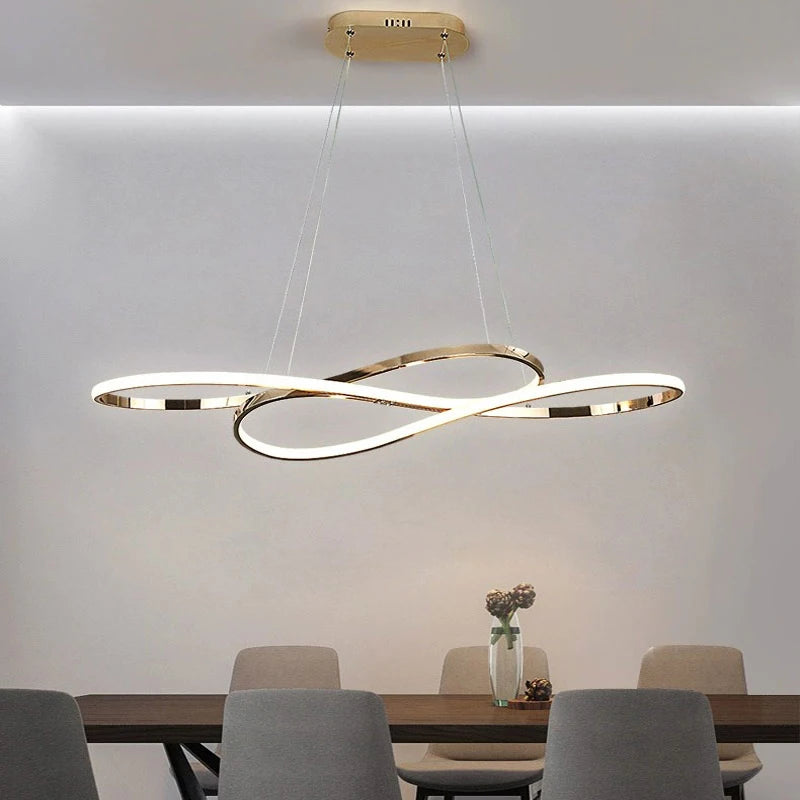 Halo Series - Elegant Spiral Modern LED Chandelier Pendant - Valo Hetki