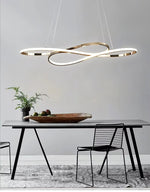 Load image into Gallery viewer, Halo Series - Elegant Spiral Modern LED Chandelier Pendant - Valo Hetki
