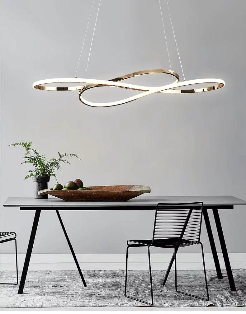 Halo Series - Elegant Spiral Modern LED Chandelier Pendant - Valo Hetki
