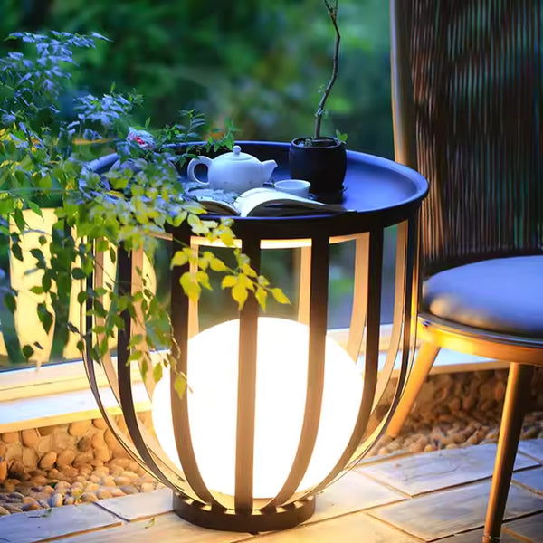 Terra Series - Cage-Style LED Outdoor Light with Planter/Tabletop Option - Valo Hetki