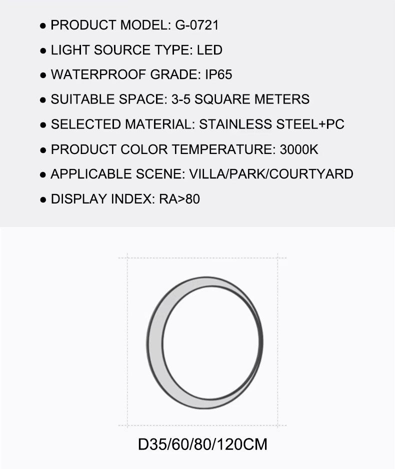 Terra Series - Modern Circular LED Outdoor Wall Light - Valo Hetki