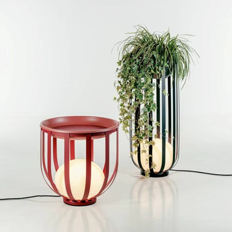 Terra Series - Cage-Style LED Outdoor Light with Planter/Tabletop Option - Valo Hetki