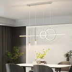 Load image into Gallery viewer, Halo Series - Sleek Black &amp; White Linear LED Chandeliers - Valo Hetki

