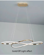 Load image into Gallery viewer, Halo Series - Elegant Spiral Modern LED Chandelier Pendant - Valo Hetki

