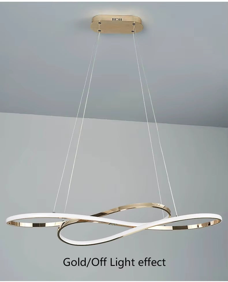 Halo Series - Elegant Spiral Modern LED Chandelier Pendant - Valo Hetki