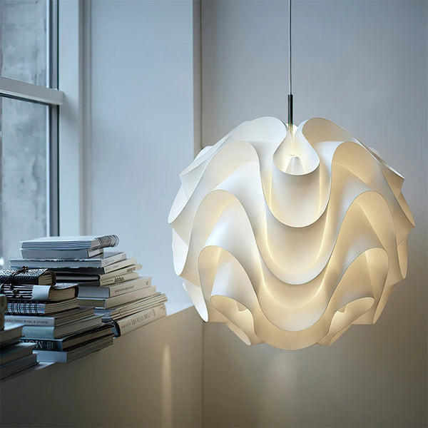 Halo Series - Elegant Wave Ball Chandelier for Dining - Valo Hetki
