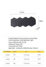 Load image into Gallery viewer, Terra Series - Geometric Outdoor Black LED Wall Lamp with Up &amp; Down Lighting Effect - Valo Hetki
