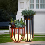 Load image into Gallery viewer, Terra Series - Cage-Style LED Outdoor Light with Planter/Tabletop Option - Valo Hetki
