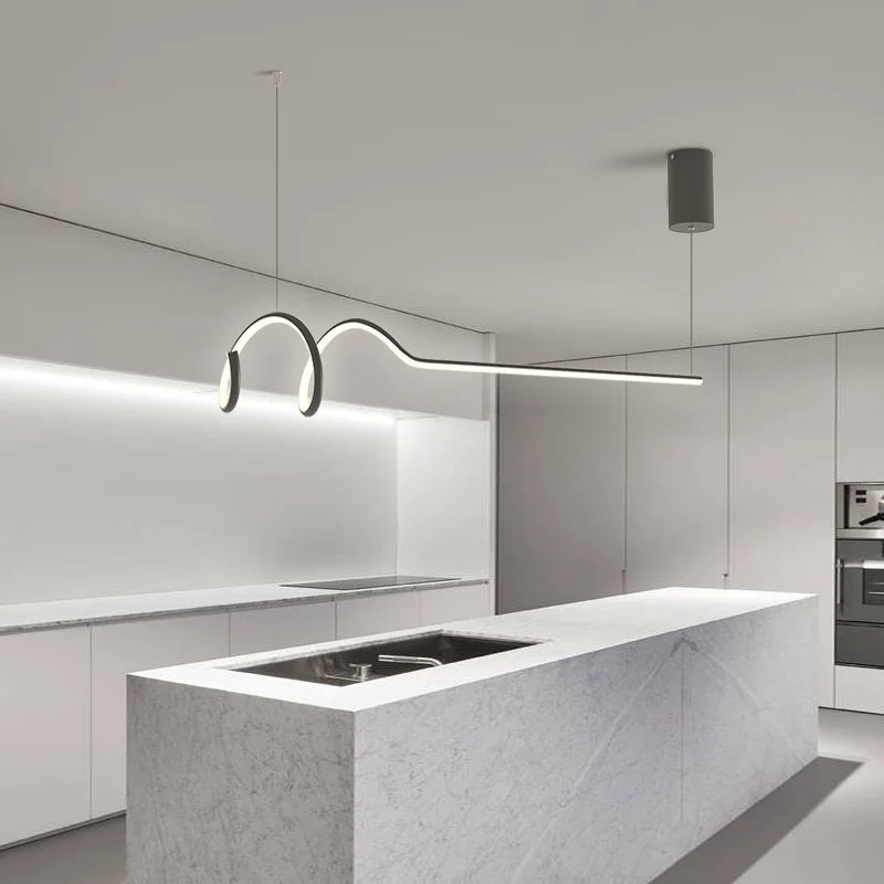 Halo Series - Sleek Contemporary LED Pendant Chandelier - Valo Hetki