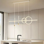 Load image into Gallery viewer, Halo Series - Sleek Black &amp; White Linear LED Chandeliers - Valo Hetki
