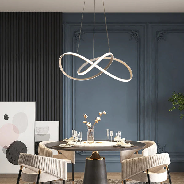 Halo Series - Contemporary Nordic LED Circle Chandelier - Valo Hetki