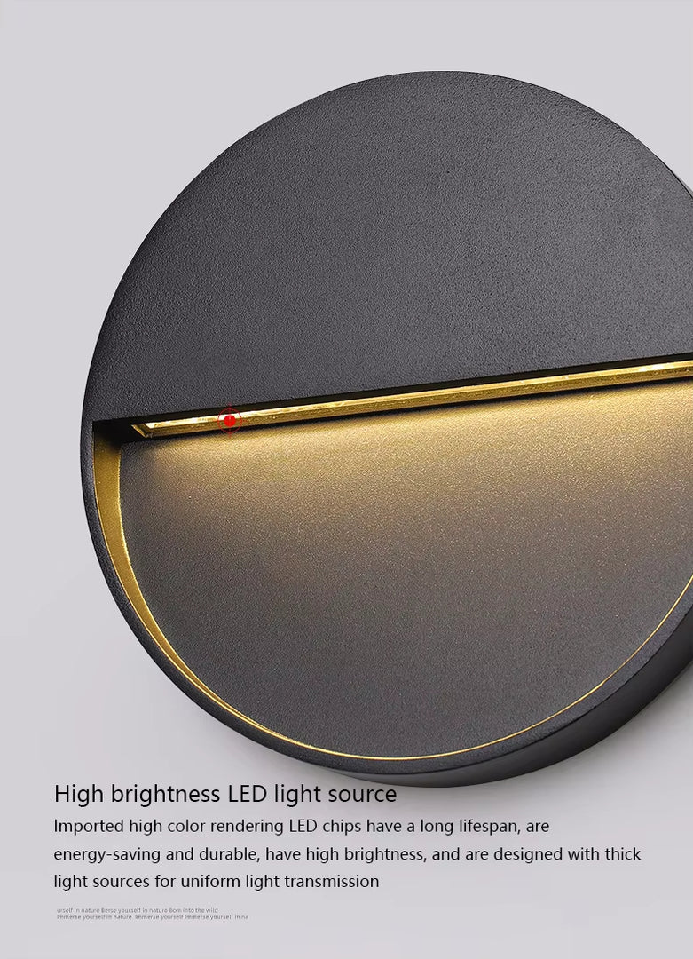 Terra Series - Minimalist Round Outdoor LED Wall Light - Valo Hetki