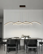 Load image into Gallery viewer, Orbit Series - Sleek Linear LED Pendant Chandelier - Valo Hetki
