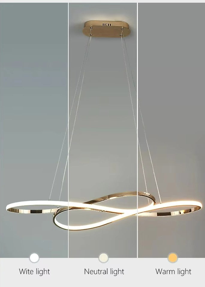 Halo Series - Elegant Spiral Modern LED Chandelier Pendant - Valo Hetki