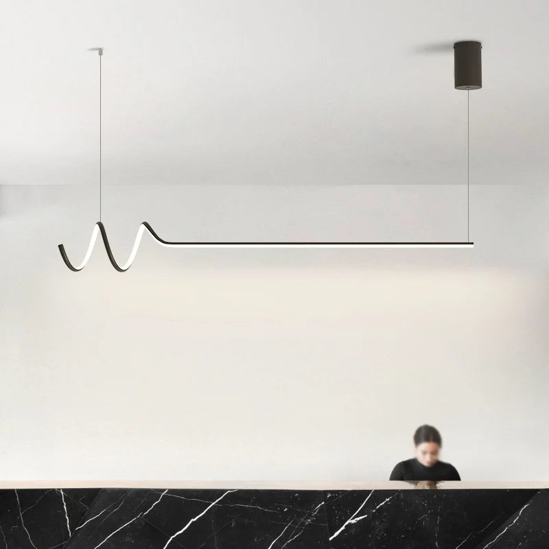 Halo Series - Sleek Contemporary LED Pendant Chandelier - Valo Hetki