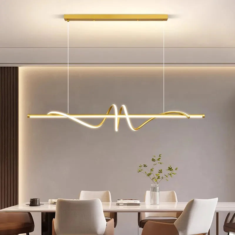 Halo Series - Elegant Modern LED Twist Chandelier - Valo Hetki