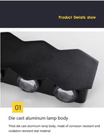 Load image into Gallery viewer, Terra Series - Geometric Outdoor Black LED Wall Lamp with Up &amp; Down Lighting Effect - Valo Hetki
