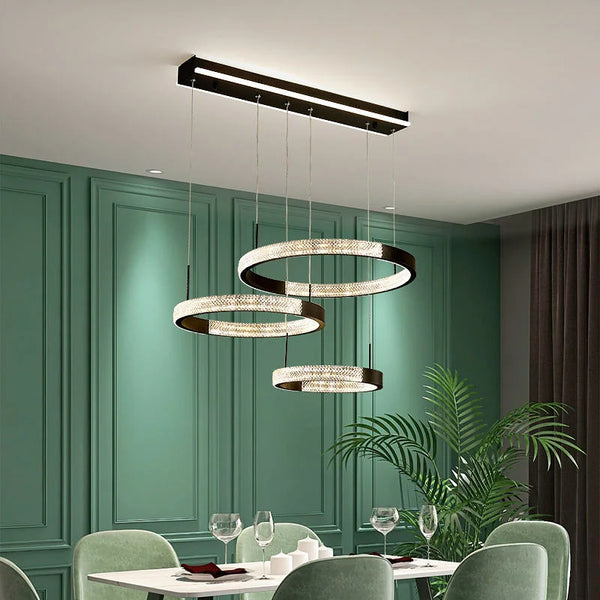 Halo Series - Modern LED Circle Ring Chandelier - Valo Hetki