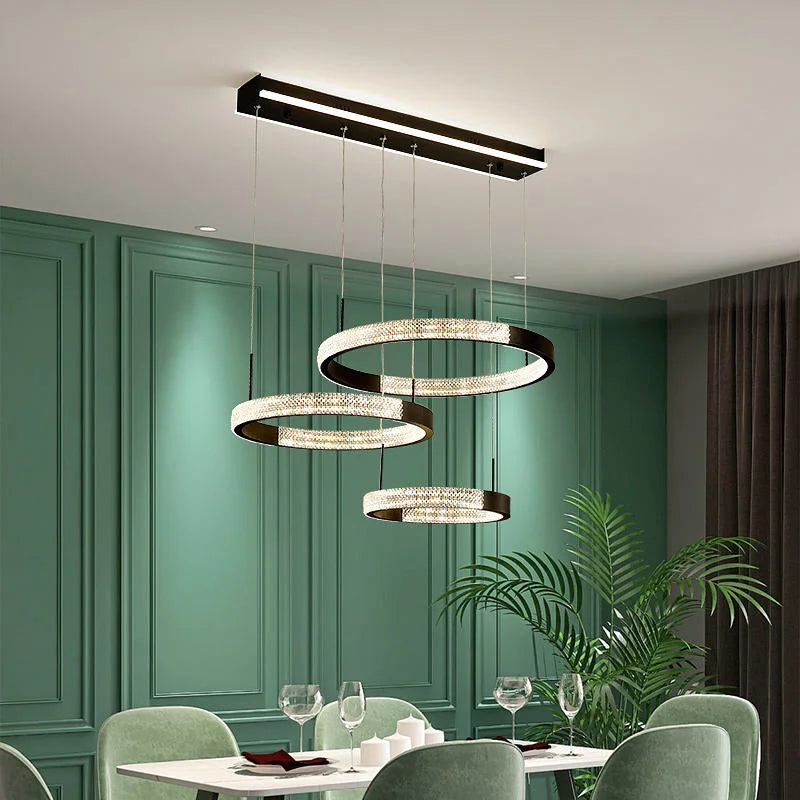 Halo Series - Modern LED Circle Ring Chandelier - Valo Hetki