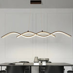 Load image into Gallery viewer, Orbit Series - Sleek Linear LED Pendant Chandelier - Valo Hetki
