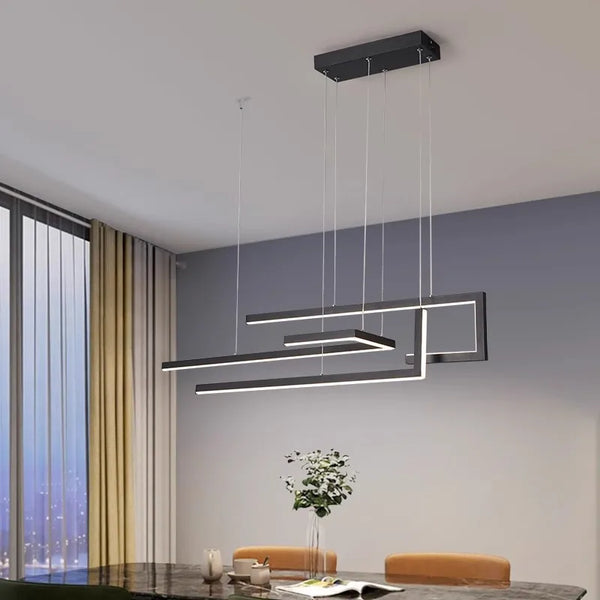 Orbit Series - Luxury Nordic Gold Black LED Chandelier - Valo Hetki